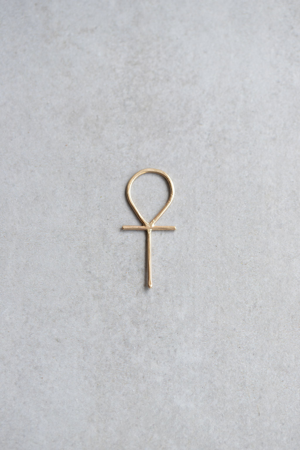 14k gold Ankh necklace charm