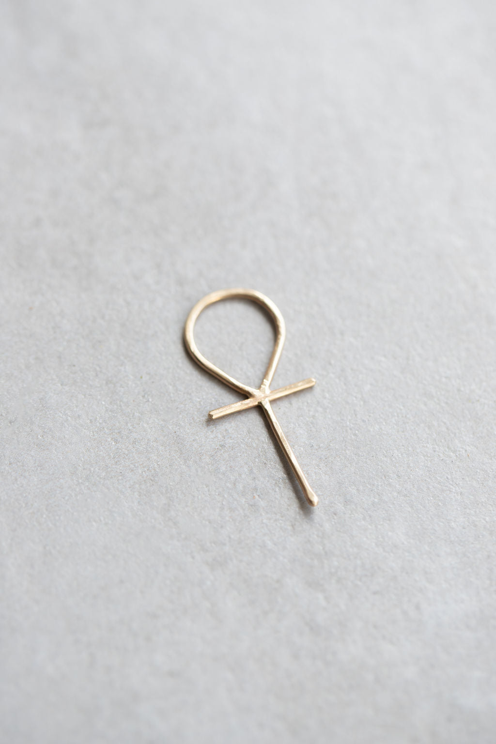 14k gold Ankh necklace charm