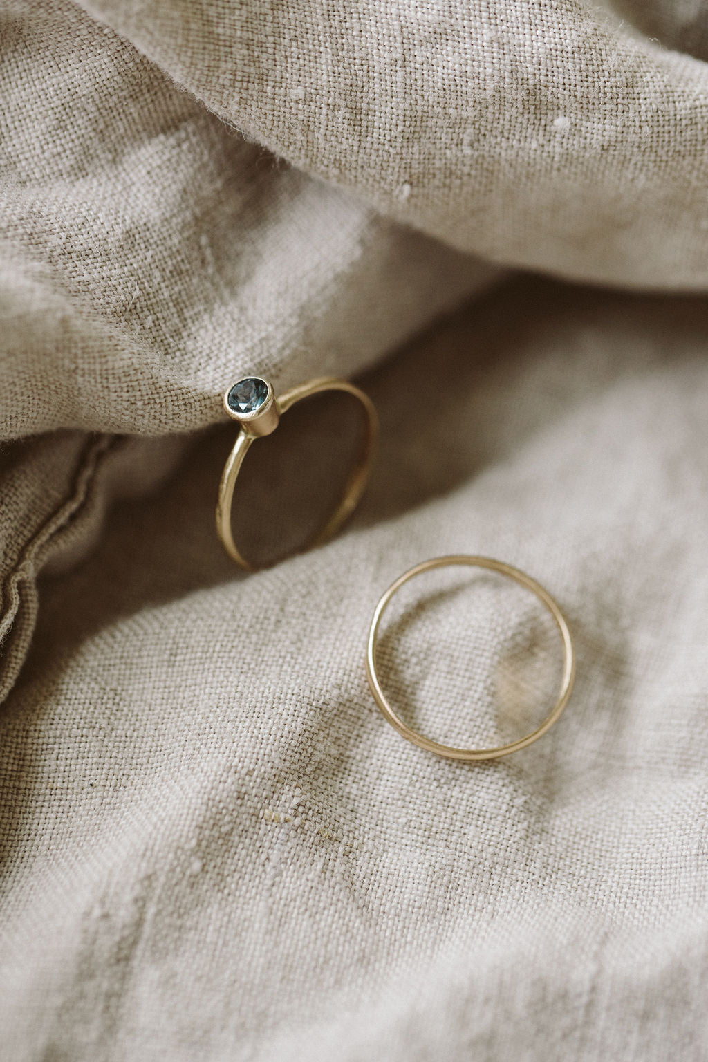 14k gold stacking ring